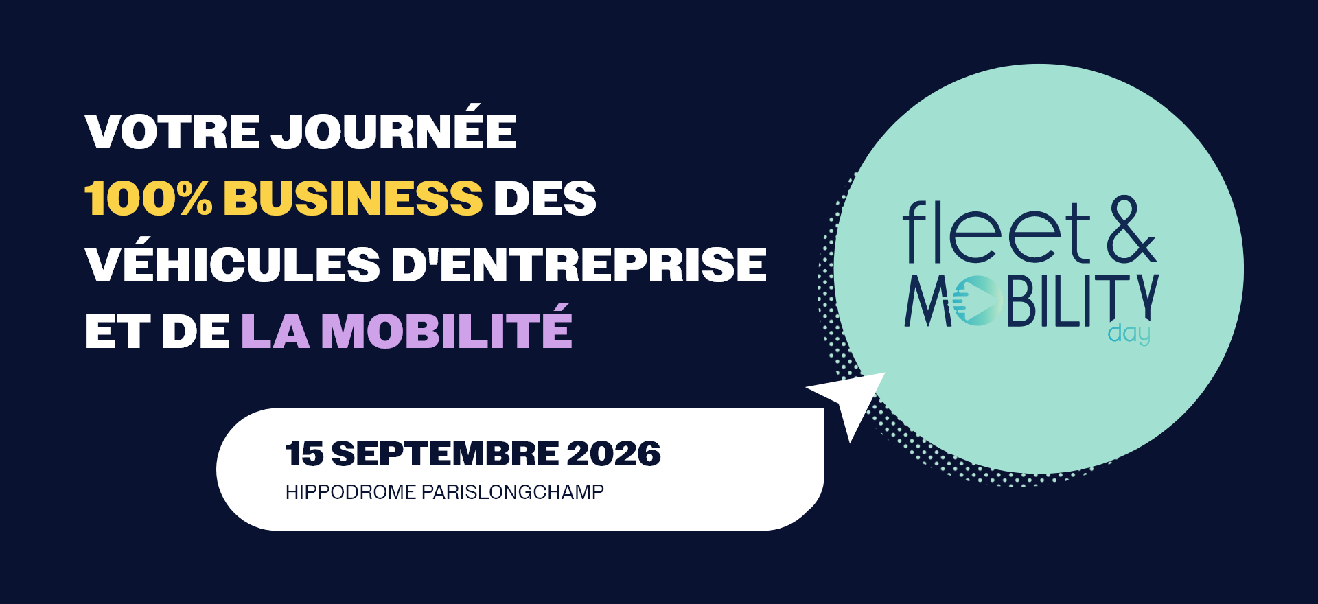 Bannière officielle du Fleet & Mobility Day 2026